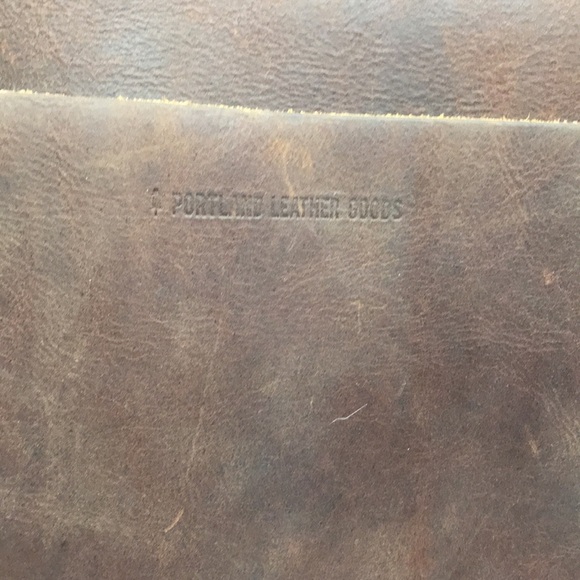 Portland Leather Goods  Dark Brown Leather Tote Bag - Picture 6 of 16